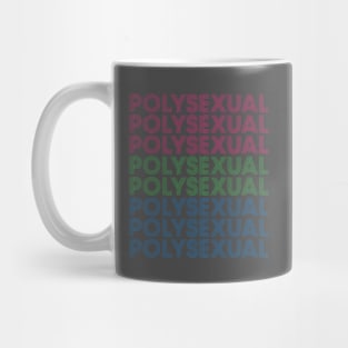 Retro Polysexual Pride Mug